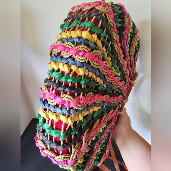 Patricia Nash Multicolor Woven Satchel - Picture 3 of 10